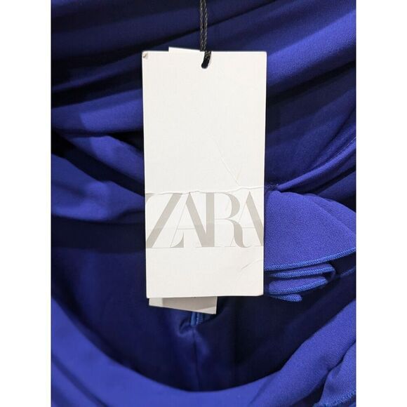 New! ZARA Cutout 3D Rosette Floral Ruched Mini Dress, XXL (US 14) - Picture 14 of 16